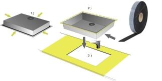 Spezial-Dichtung für Spülbecken - einseitig selbstklebend - 3 m - 9mm Breite 2mm Stärke