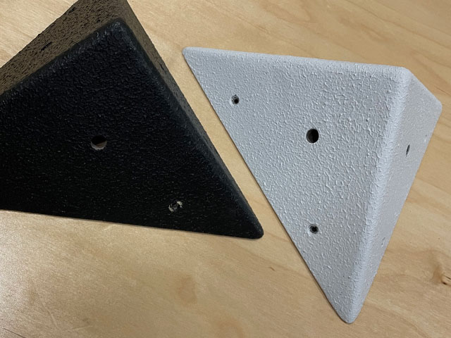 KiwiGrip used on climbing volumes