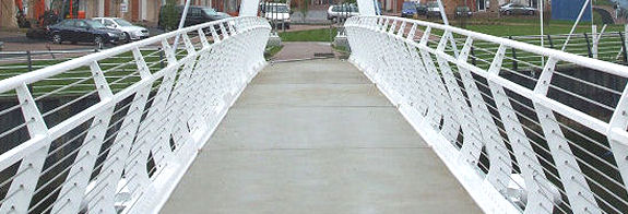 Balustrade tension wires in stainless steel