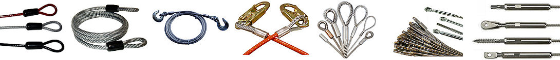 Wire rope rigging examples, made to order