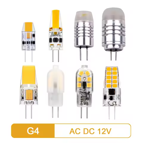 LED MINI G4 AC/DC 12V baja potencia 1,2 W 1,4 W 2W 3W alta eficiencia de luz estroboscópica libre para lámpara de cristal cocina estudio inodoro