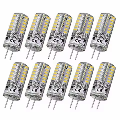 10 Uds bombilla Led G4 2W 3W 5W 9W 10W 12W 15W AC/DC12V/AC220V 3014SMD lámpara de silicona blanco cálido/blanco l ángulo de 360 grados luz LED