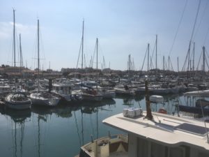 view into marina