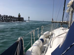 Approaching Hbr. entrance on exit