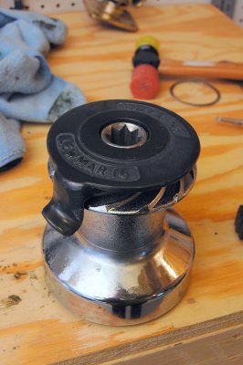 Cleaning & Greasing A Lewmar England Winch
