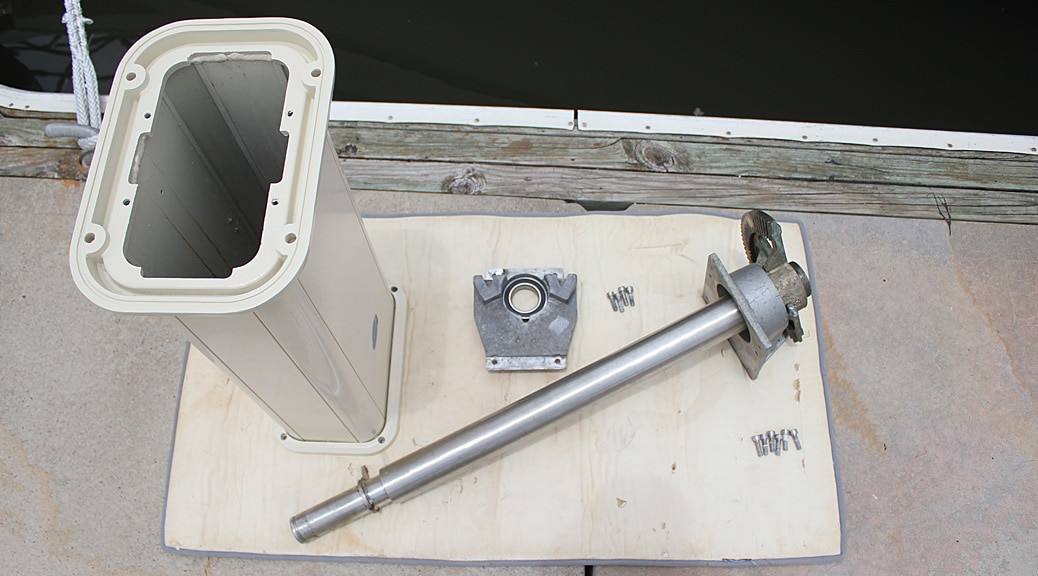 Ready-to-assemble-shaft-into-pedestal-with-new-lower-bearing