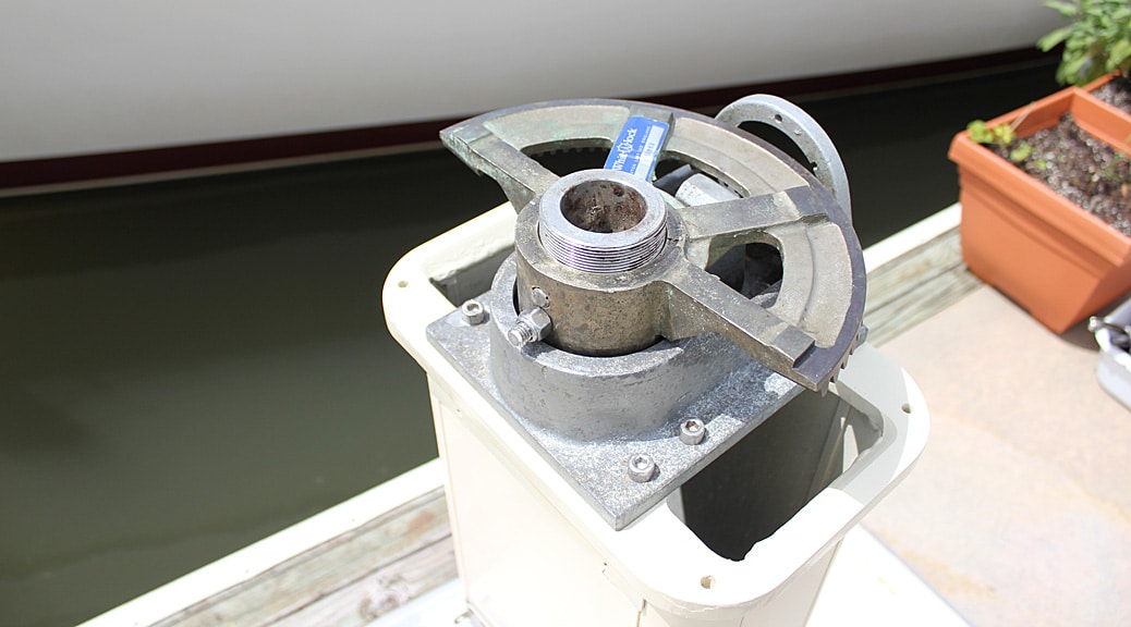 Upper-housing-re-installed-on-pedestal-front-view