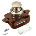 Push Button Catch Lock Cupboard Door Motorhome Cabinet Camper Caravan Latch Knob