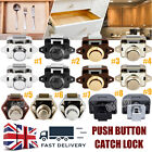 5-20 Push Button Cupboard Drawer Door Catch Lock Caravan Camper Latch Knob Locks