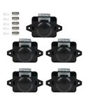 5x Push Button Catch Lock Door Cabinet Drawer Campervan Pop Up Latch Knob Black