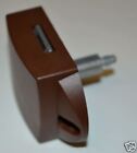 HYMER MOTORHOME CARAVAN WARDROBE / KITCHEN BROWN PUSH LOCK CATCH WITH KNOB