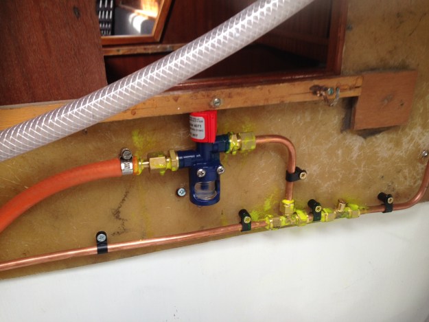 Leak detection fluid applied