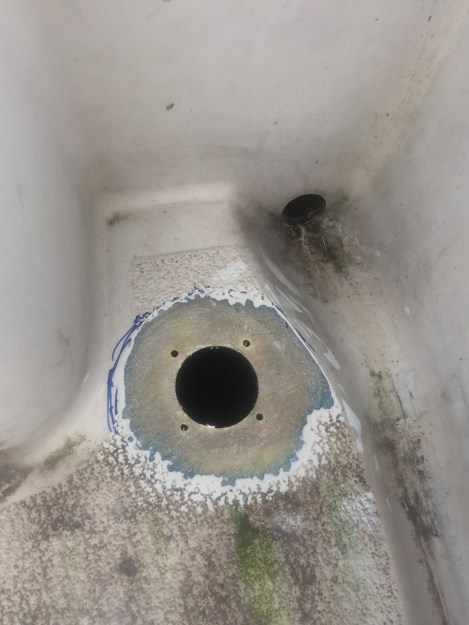 Bevelled hole