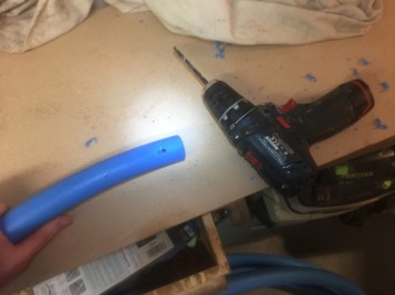 Pipe drilled