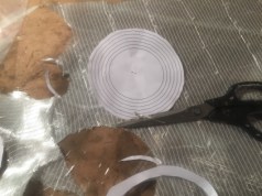 Cutting out the fibreglass