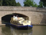 Wide Beam Steel Boat on Canal du Midi