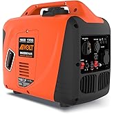 AIVOLT 1800W Petrol Inverter Generator 4 Stroke 80cc Engine Portable Silent Generator for Camping, Jobsites, Home Use-Pure Si