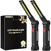 Coquimbo Work Light Gifts for Men Him Dad Husband, LED Torch Rechargeable Inspection Lamp Mechanic Emergency Light 360° Rotat
