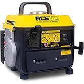 Aceup Energy 750 Watt Portable Generator, Petrol Powered Generator 230V sockets, Ultralight, EURO-V & CE