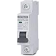 Chtaixi AC Miniature Circuit Breaker, 16 Amp 120V/240V 1 Pole DIN Rail Mount Circuit Breaker, Thermal Magnetic Trip, Solar AC