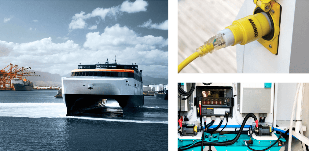 Three images showing Marinco Solutions