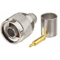 JGTech N-Type Male Crimp Connector - HDF400