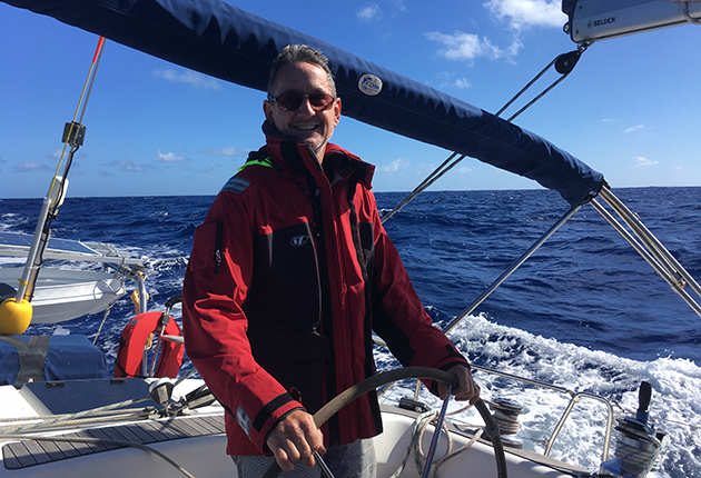 Stuart Pedersen, the owner and skipper, who died after his Bavaria 47 sunk off New Zealand. Credit: Jason Marra
