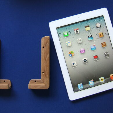Teak Ipad and tablet holder