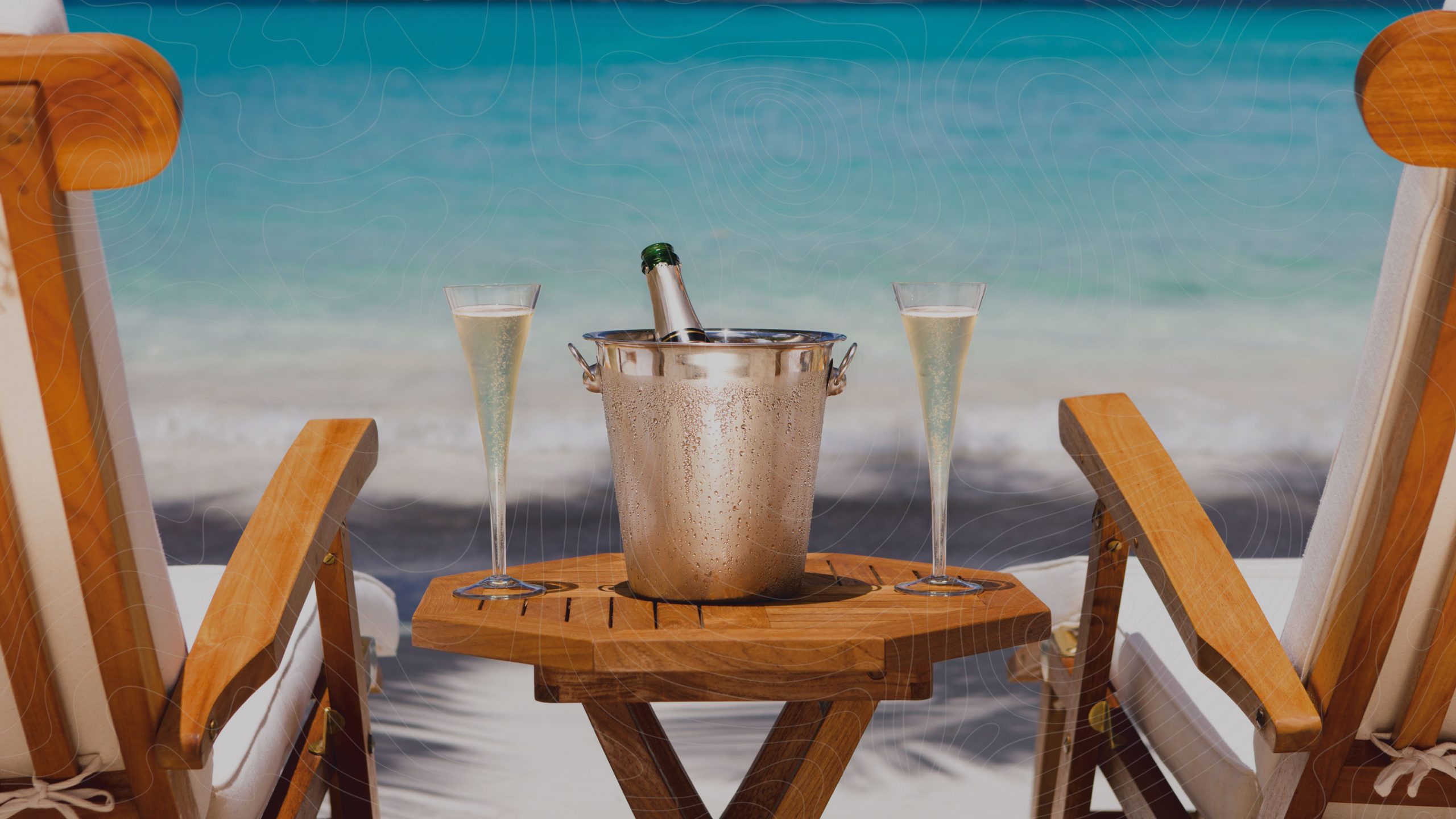 Teak Furniture Accessories on a beach