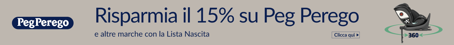Risparmia il 15% su Peg Perego