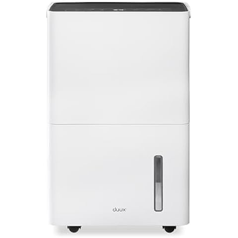 Duux Bora Smart Dehumidifier 20L | Clothes Drying Mode | Quiet Mark Certified | Energy Efficient Dehumidifier for Home | Carbon Filter | Large 4L Water Tank | Humidity Sensor | DXDH20UK