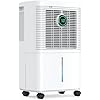 Innvitop 12L/Day Dehumidifiers for Home Damp with Digital Humidity Display, 24H Timer, Continuous Drainage Dehumidifiers for Drying Clothes Bedroom Basement