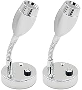 Dream Lighting 12v Reading Lights Motorhome Lighting Caravan Campervan Boat Wall Mounted Chrome P...