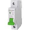 KERWINN DC Miniature Circuit Breaker 12V-110V Circuit Breaker 1Pole 16Amp Smart Circuit Breaker DIN Rail Mount for Battery Power Systems,Solar photovoltaic Systems(C16A)