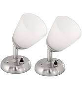 Dream Lighting 12v LED Reading Light Caravan Motorhome Campervan Modern Wall Spotlight Brushed Ni...
