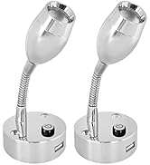 Dream Lighting 12v Spot Reading Light with USB port Chrome Plated Design Caravan Interior Light M...