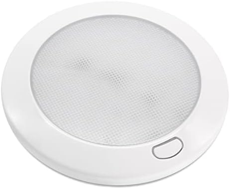 Dream Lighting 12v Dimmable Ceiling Light for Caravan Campervan Motorhome Boat Cool White 6000K Ultrathin Design IP44 5inch Round LED Light