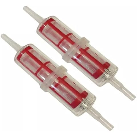 Tek Automotive Extra Large Diesel Fuel Filter Twin Pack - Universal Inline Fuel Filter for 8mm & 10mm Pipes, Ideal for HGV, Forklifts & Garden Equipment. Long & Thin Diesel Inline Filter