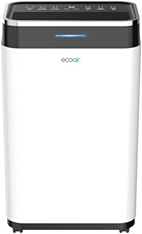 EcoAir | DC26 Dehumidifier | 26L/Day | Carbon Filter | 6.5L Water Tank | Digital Hygrometer Display | Laundry Mode | Clean Filter Indicator | Damp Condensation Mould Control