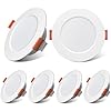 TrustWheel 12V LED Car Interior Downlights, 12V LED Spot Recessed Ceiling Lights Dimmable for Caravan Boat Van Camper Truck Motorhome Under Cabinet, 3W 3000K, 75mm Cutout, 6Pack