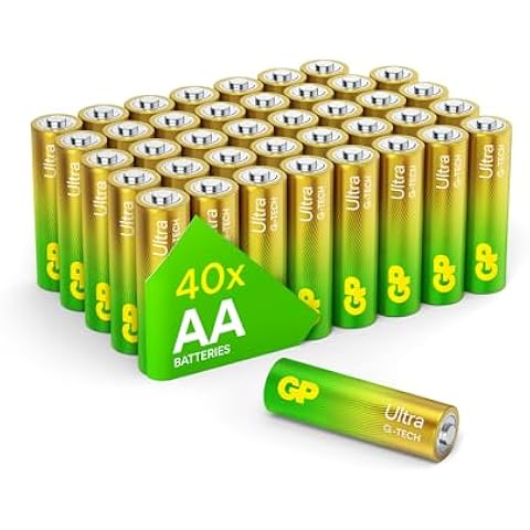 AA Batteries 40 Pack Household Alkaline Batteries 1.5V Double AA Batteries with 10 Year Shelf Life Perfect for Toys and Household Devices AA Battery Pack GP Batteries