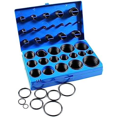 HFS(R) 419 pcs Universal O-Ring Assortment Set Metric Kit Automotive Seal Rubber Gasket