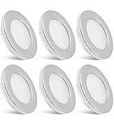 Dream Lighting 6X 12v LED Lights Campervan Recessed Ceiling Light Caravan Interior Lighting Chrom...
