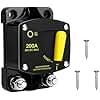 200 Amp Circuit Breaker 12v - 48v DC Ozikutech 200 Amp Breaker for Solar System RV Marine Boat Trolling Motor ATV Winch - IP65 Waterproof & Manual Reset