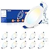Leselux LED Recessed Ceiling Lights Dimmable, 10x IP44 Downlights for Ceiling Bathroom Warm White Natural White Cold White 3000K 4000K 6500K 7W, 29mm Slim Recessed Spotlights Ceiling Lights 700LM