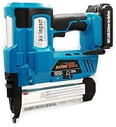 KATSU Industrial Cordless Nailer Stapler Gun 18V with 2.0Ah Battery, Compatible with 18GA Nails, ...