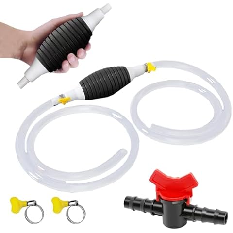3M/9.9ft Fuel Petrol Syphon Pump, Hand Fuel Pump Water Liquid Transfer Pump, Portable Manual Car Siphon Pump Fuel Saver for Car Petrol Transfer Fuel Water Fish Tank Solvent