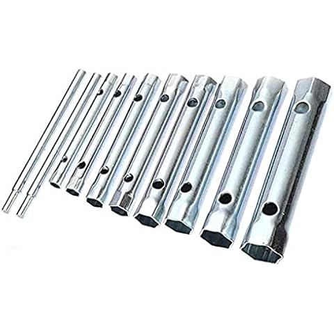 Young Wolf 10Pcs Plumber Back Nut Spark Plug Spanner Duel-Ended Wrench Socket Set 6-22mm