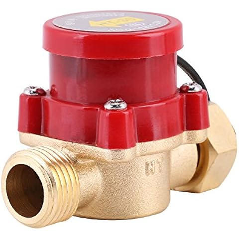 Hilitand 1Pcs HT-30 Water Flow Switch Pump Water Flow Sensor Laser Machine G1/2 Thread for Booster Pump Magnetic Automatic Control Switch for Shower or Automatic Cycle of Solar Water Heater