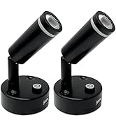 Dream Lighting 12v Caravan Light with USB Warm White Dimmable Black LED Spot Reading Light Wall M...